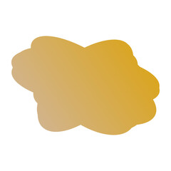 A simple cut out transparent cloud shape design element.