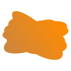 A simple cut out transparent cloud shape design element.