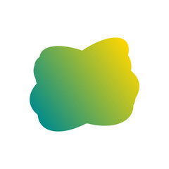 A simple cut out transparent cloud shape design element.