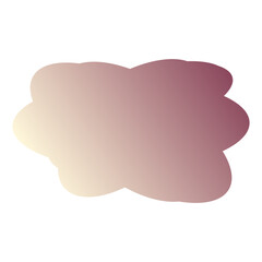 A simple cut out transparent cloud shape design element.