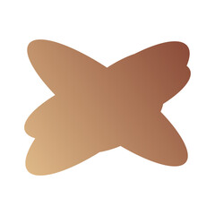 A simple cut out transparent cloud shape design element.