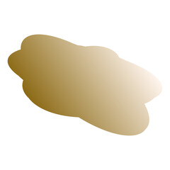 A simple cut out transparent cloud shape design element.