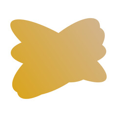 A simple cut out transparent cloud shape design element.