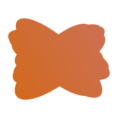 A simple cut out transparent cloud shape design element.