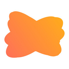 A simple cut out transparent cloud shape design element.