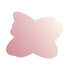 A simple cut out transparent cloud shape design element.