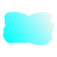 A simple cut out transparent cloud shape design element.