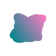 A simple cut out transparent cloud shape design element.