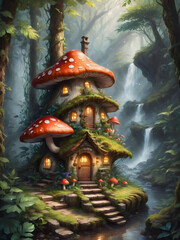 Fototapeta premium fairy tale house