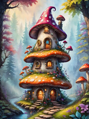 Obraz na płótnie Canvas fairy tale house
