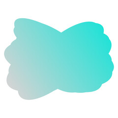 A simple cut out transparent cloud shape design element.