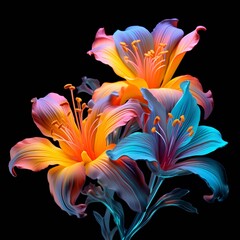 Obraz premium Gilliflower Mahons Flower Realistic AI Generated pictures