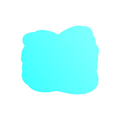 A simple cut out transparent cloud shape design element.