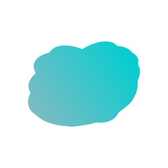 A simple cut out transparent cloud shape design element.