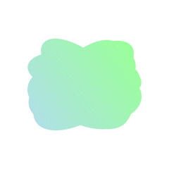 A simple cut out transparent cloud shape design element.