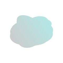 A simple cut out transparent cloud shape design element.