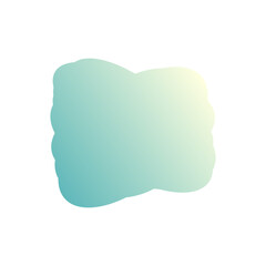 A simple cut out transparent cloud shape design element.