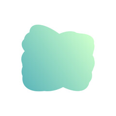 A simple cut out transparent cloud shape design element.