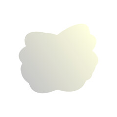 Obraz premium A simple cut out transparent cloud shape design element.