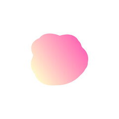 A simple cut out transparent cloud shape design element.