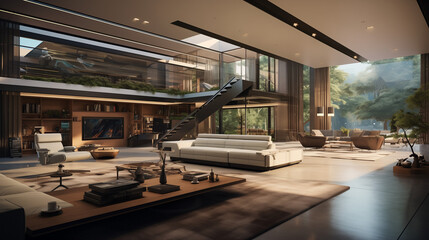 Luxurious Open-Plan Living Space