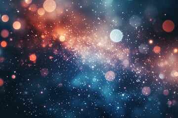 bokeh starry sky with a Milky Way