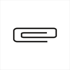 paper clip vector icon line template