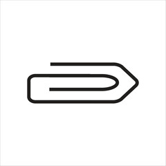 paper clip vector icon line template