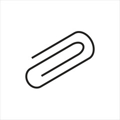 paper clip vector icon line template