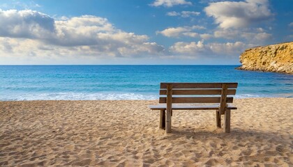 Naklejka na ściany i meble chair on the beach