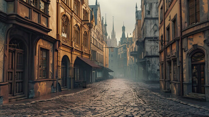 Obraz premium old town street 