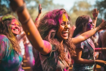 Obraz premium holi festival. 
