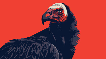 close up of a vulture - obrazy, fototapety, plakaty