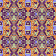 stylized ethnic pattern.