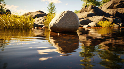 Tranquil Reflections: Capturing Peaceful Water Surfaces