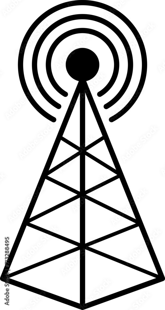 Poster 5g icon. wireless internet connection. vector illustration of a 5g internet distributing device. tec