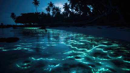 Bioluminescent Beauty: Enchanting Plankton in Maldives