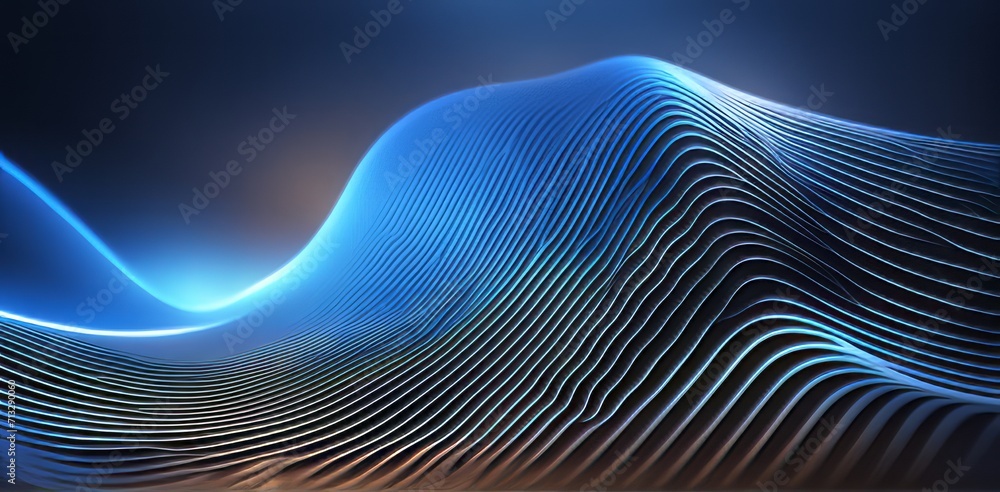 Poster digital business abstract wave technology background the futuristic realm with this captivating wallpaper, the mesmerizing wave of science , creating a visual network of innovation