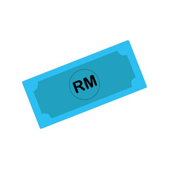 Malaysia Currency Symbol, Malaysian Ringgit Icon, MYR Sign. Banknote cash money vector illustration