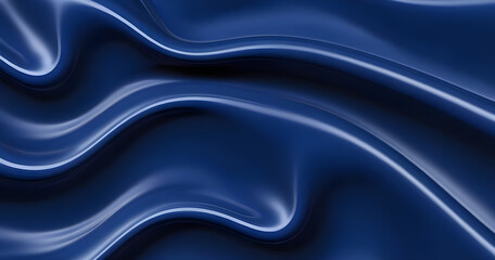 Obraz premium Dark blue simple liquid texture. abstract background