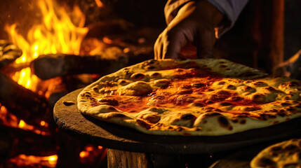 Chef's Hands: Traditional Cooking with Tandoor Oven and Culinary Art