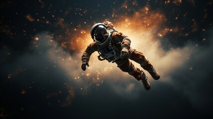 Naklejka premium astronaut lost in the space 