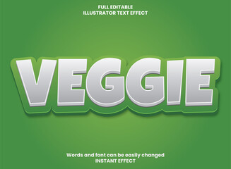 eco friendly green 3d text effect