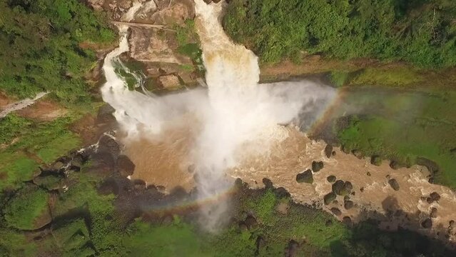 Ekom Nkam falls, Melong, Cameroon, West Africa