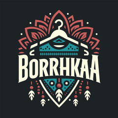 Naklejka premium Vector woman clothing store fashion and beauty logo illustration, Generative Ai