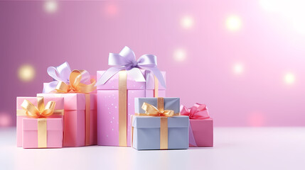 Gift box background, black friday sale, birthday, children's day, valentine's day and wedding gift background