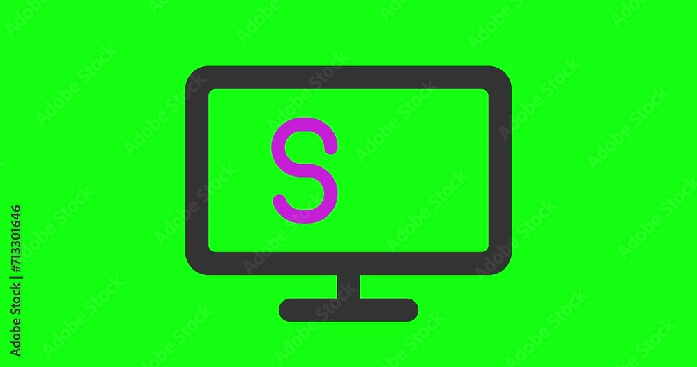 Poster dollar fall down 2d animated icon in two colors. dollar fall down 4k looped video animation on green