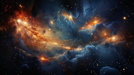 Fototapeta premium background with space, nebula, and stars for a cosmic atmosphere that captivates and inspires imagination and wonder