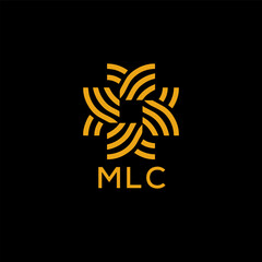 MLC Letter logo design template vector. MLC Business abstract connection vector logo. MLC icon circle logotype.
