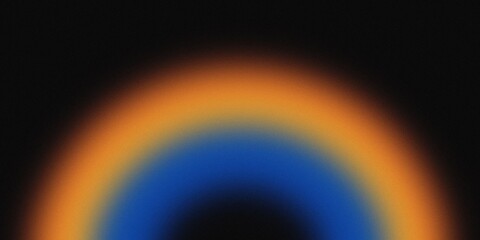 blue yellow orange wave noise Blurred retro color gradient abstract background grainy futuristic backdrop banner poster card wallpaper website header design	